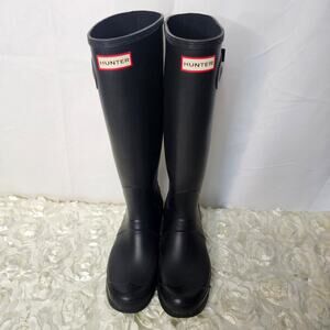 Hunter Original Tall Women's Rain Boots Black W9